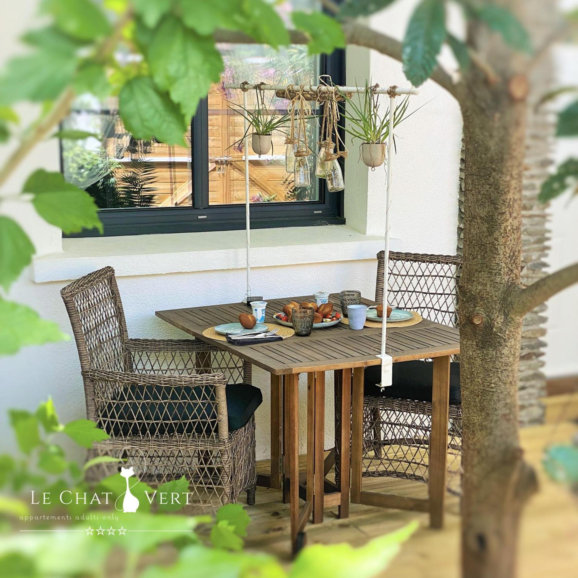 Le Chat Vert - Appartements Adults Only Saint-André المظهر الخارجي الصورة